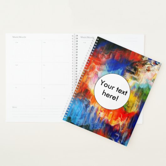 Kleurrijke textuur planner (Display)