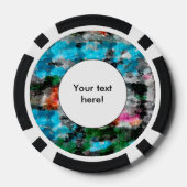 Kleurrijke textuur poker chips (Achterkant)