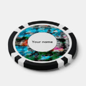Kleurrijke textuur poker chips (Enkel)