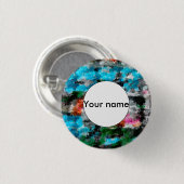 Kleurrijke textuur ronde button 3,2 cm (Voorkant /achterkant)