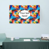 Kleurrijke textuur spandoek (Beurs)