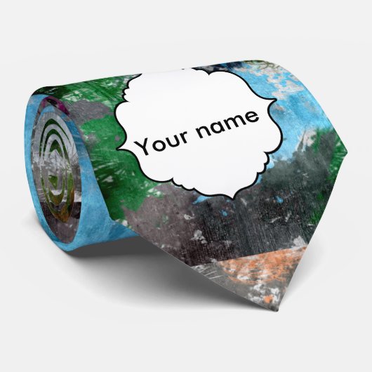 Kleurrijke textuur stropdas (Opgerold)