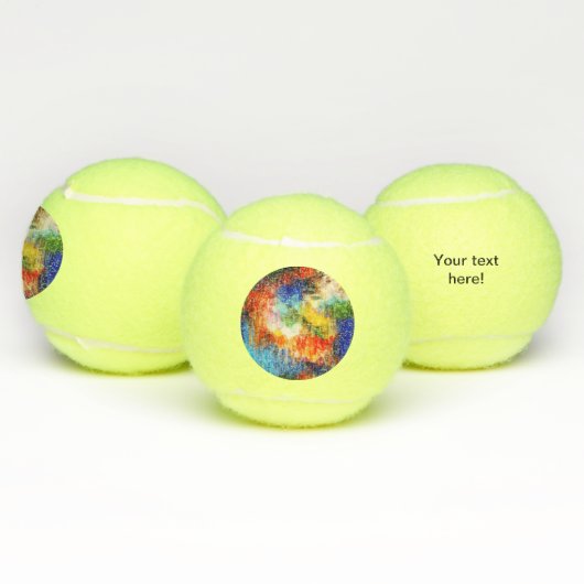 Kleurrijke textuur tennisballen (Multi)