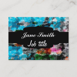 Kleurrijke textuur visitekaartje