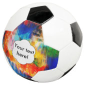 Kleurrijke textuur voetbal (Drie kwart)