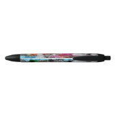 Kleurrijke textuur zwarte inkt pen (Achterkant)
