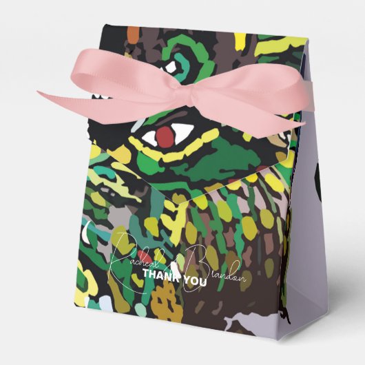 kleurrijke THAISE cultuur Bedankdoosjes (Voorkant Zijde)