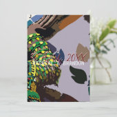 kleurrijke Thaise cultuur reus op de rivier de Cha Kaart (Staand voorkant)