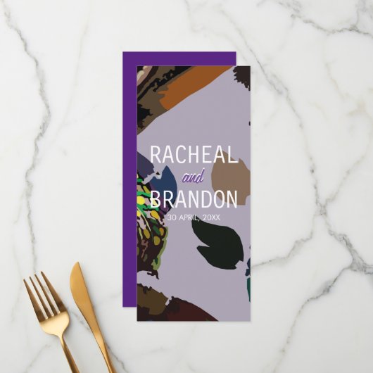 kleurrijke thaise cultuurreus op chaophraya rivier menu (Voorkant / Achterkant in situ)