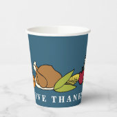 Kleurrijke Thanksgiving GEEF BEDANKT feestartikel  Papieren Bekers (Links)