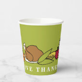 Kleurrijke Thanksgiving GEEF BEDANKT Holiday Papieren Bekers (Links)