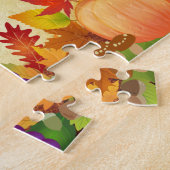 Kleurrijke Thanksgiving Harvest Legpuzzel (Zijkant)