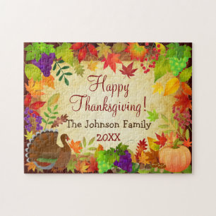 Kleurrijke Thanksgiving Harvest Legpuzzel