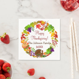 Kleurrijke Thanksgiving Harvest Servet