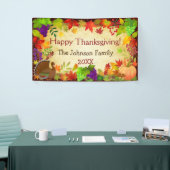 Kleurrijke Thanksgiving Harvest Spandoek (Beurs)