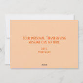 Kleurrijke Thanksgiving krans eenvoudige groet Feestdagenkaart (Achterkant)