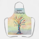 kleurrijke Thanksgiving Schort (Voorkant)