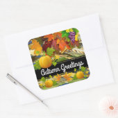  kleurrijke Thanksgiving Square Sticker (Envelop)