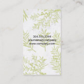 Kleurrijke theepot | Planten van jeneverbessen Visitekaartje (Achterkant)