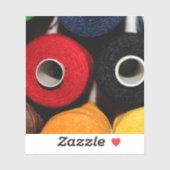 Kleurrijke threads sticker (Vel)