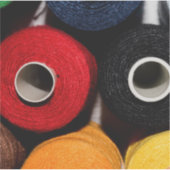 Kleurrijke threads sticker (Voorkant)