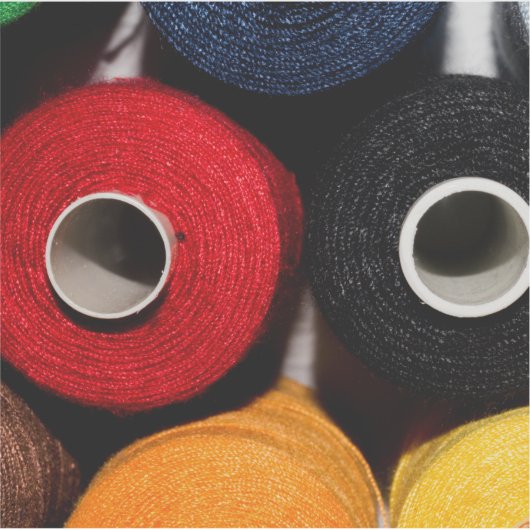 Kleurrijke threads sticker (Voorkant)