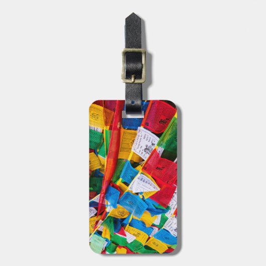 Kleurrijke Tibetaanse gebeddenvlaggen - Tibet Bagagelabel (Voorkant verticaal)