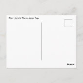 Kleurrijke Tibetaanse gebeddenvlaggen - Tibet Briefkaart (Achterkant)