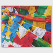 Kleurrijke Tibetaanse gebeddenvlaggen - Tibet Cadeaupapier (Vlak)
