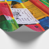 Kleurrijke Tibetaanse gebeddenvlaggen - Tibet Cadeaupapier (Hoek)