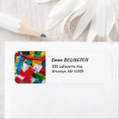 Kleurrijke Tibetaanse gebeddenvlaggen - Tibet Etiket (Insitu)