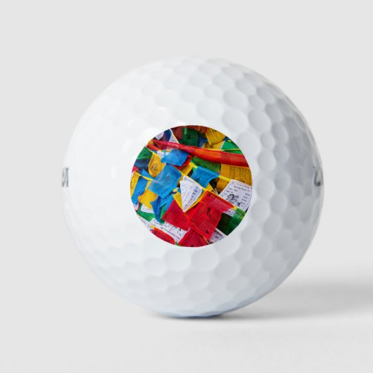 Kleurrijke Tibetaanse gebeddenvlaggen - Tibet Golfballen (Voorkant)