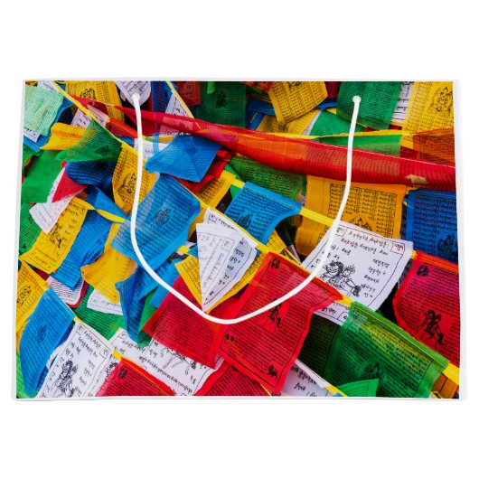 Kleurrijke Tibetaanse gebeddenvlaggen - Tibet Groot Cadeauzakje (Voorkant)