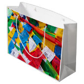 Kleurrijke Tibetaanse gebeddenvlaggen - Tibet Groot Cadeauzakje (Achterkant Gekanteld)
