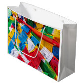 Kleurrijke Tibetaanse gebeddenvlaggen - Tibet Groot Cadeauzakje (Voorkant Gekanteld)