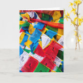 Kleurrijke Tibetaanse gebeddenvlaggen - Tibet Kaart (Gele Bloem)