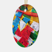 Kleurrijke Tibetaanse gebeddenvlaggen - Tibet Keramisch Ornament (Links)