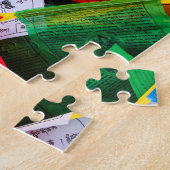 Kleurrijke Tibetaanse gebeddenvlaggen - Tibet Legpuzzel (Zijkant)