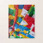 Kleurrijke Tibetaanse gebeddenvlaggen - Tibet Legpuzzel (Verticaal)