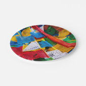 Kleurrijke Tibetaanse gebeddenvlaggen - Tibet Papieren Bordje (Gekanteld)