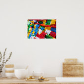 Kleurrijke Tibetaanse gebeddenvlaggen - Tibet Poster (Keuken)