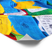 Kleurrijke Tibetaanse gebeddenvlaggen - Tibet Poster (Hoek)