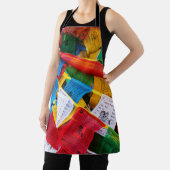 Kleurrijke Tibetaanse gebeddenvlaggen - Tibet Schort (Insitu)