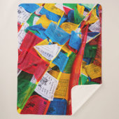 Kleurrijke Tibetaanse gebeddenvlaggen - Tibet Sherpa Deken (Voorkant)