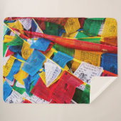 Kleurrijke Tibetaanse gebeddenvlaggen - Tibet Sherpa Deken (Voorkant (horizontaal))