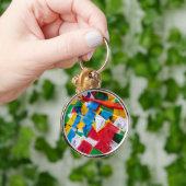 Kleurrijke Tibetaanse gebeddenvlaggen - Tibet Sleutelhanger (Hand)