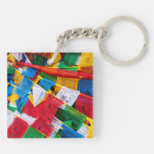 Kleurrijke Tibetaanse gebeddenvlaggen - Tibet Sleutelhanger (Achterkant)