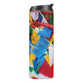 Kleurrijke Tibetaanse gebeddenvlaggen - Tibet Thermosbeker (Gedraaid links)