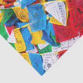 Kleurrijke Tibetaanse gebeddenvlaggen - Tibet Tissuepapier (Detail)