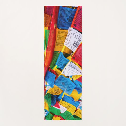 Kleurrijke Tibetaanse gebeddenvlaggen - Tibet Yogamat (Voorkant)